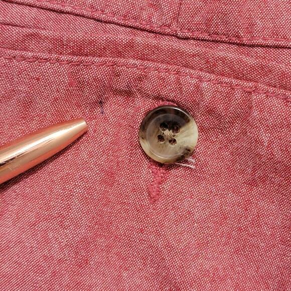 Old Navy Mens Red Flat Front Shorts 32 Ultimate Slim Built in Flex RN# 54023 635 - Picture 7 of 11